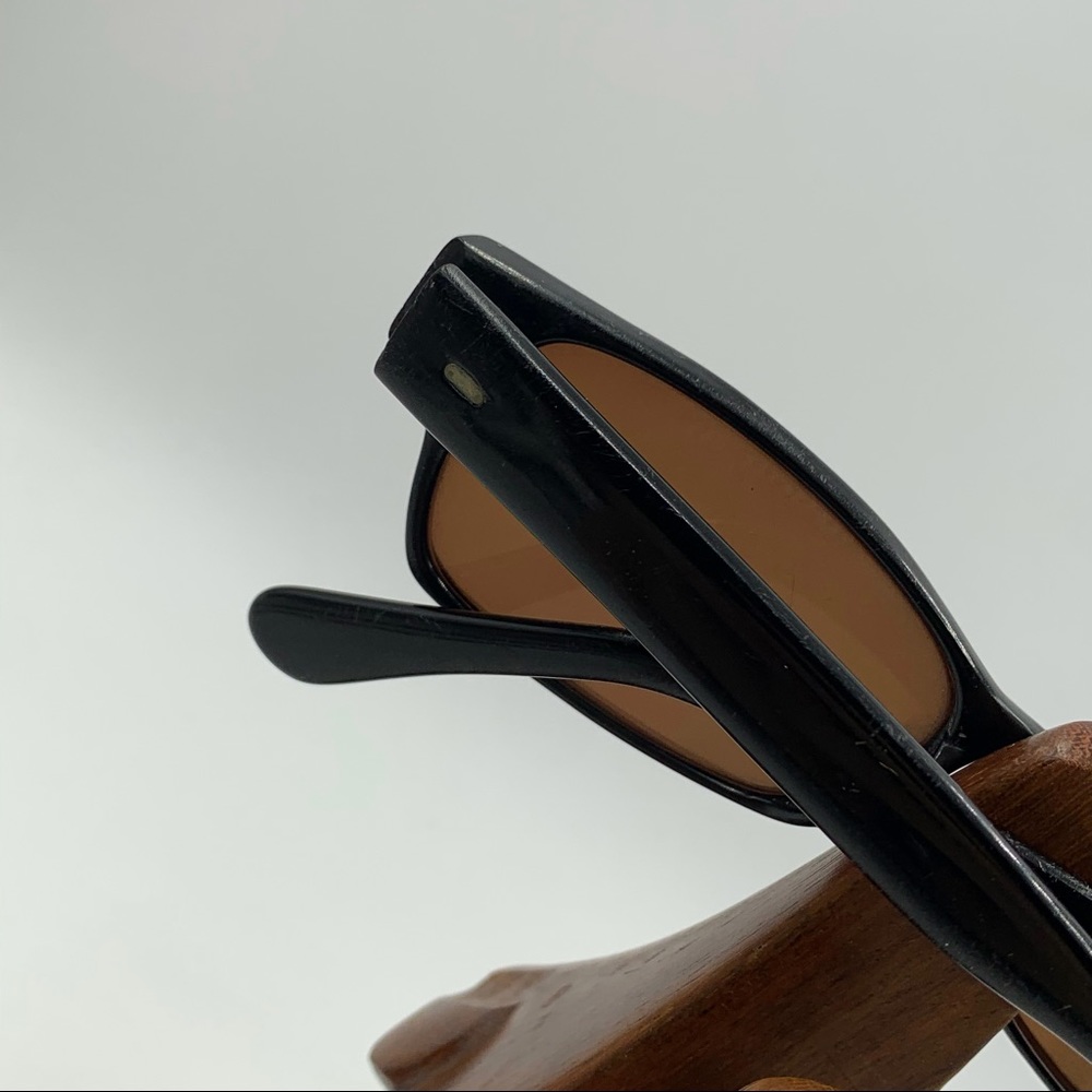 Vintage Black Oval Sunglasses Frames - Picture 5 of 7